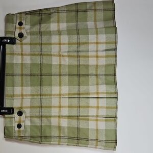 Vintage Gap SZ 16 Mini Skirt Plaid Pleated Wool Blend Preppy Academia Y2K